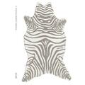 The Rug Market Zebra Grey Shaped Area Rug 8X10 25258E